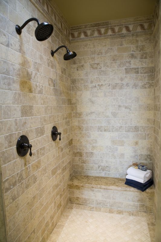 Stylish Shower with Fixtures